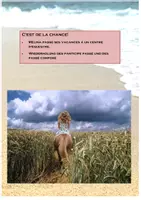 Vorschau - Arbeitsblätter - J'ai passé mes vacances à un centre équestre - participe passé und passé composé; mit Lösungen - Deckblatt