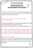 Vorschau - Stationenlernen - Lesespaziergang: Fasching/Karneval und Wortschatzspiele - Seite 1