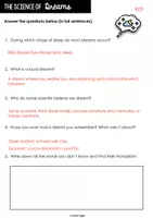 Vorschau - Arbeitsblätter - Reading Comprehension - The Science of Dreams - Seite 3