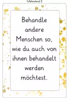 Vorschau - Arbeitsblätter - Goldene Regel: Rollenspiel inkl. Feedbackkarten + Tippkarte - Seite 1