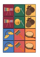 Vorschau - Stationenlernen - Orff Instrumente Paarsuche – Lernspiel - Seite 1