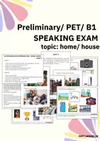 Vista previa - Evaluación - Preliminary / PET / B1 Speaking Exam - Home/ house - Portada
