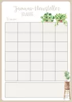Vorschau - Merkblätter - Eltern-Schüler-Newsletter Boho Pflanzen Design - Seite 2