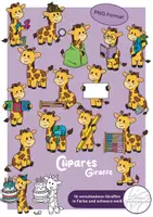 Vorschau - Mal- und Bastelvorlagen - Cliparts Klassentier Giraffe - 16 niedliche Giraffen - Deckblatt