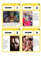 Vorschau - Arbeitsblätter - Fasching & Karneval: 40 spannende Faktenkarten + Fragen - Seite 1