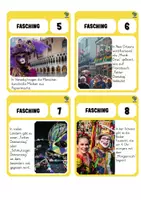 Vorschau - Arbeitsblätter - Fasching & Karneval: 40 spannende Faktenkarten + Fragen - Seite 2