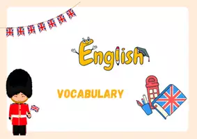 Vista previa - Tarjetas / Manipulativos - ENGLISH VOCABULARY - página 1