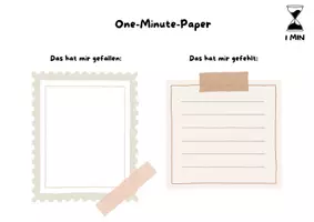 Vorschau - Anderer Materialtyp - Methodenblatt: One-Minute Paper - Deckblatt