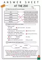 Vorschau - Arbeitsblätter - At the Zoo Englisch Reading Comprehension 7 Klasse Englisch Textverständnis - Seite 3