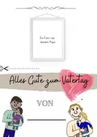 Vorschau - Mal- und Bastelvorlagen - Vatertag - ein Buch für Papa zum Basteln - Vatertagsgeschenk - Seite 1
