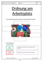Vorschau - Arbeitsblätter - Arbeitsplatzgestaltung Schneiden - Ernährung und Soziales ES - Seite 2