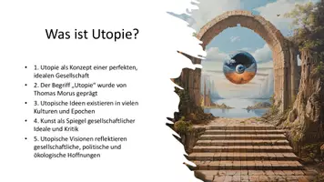 Vorschau - Präsentationen/Tafelbilder - Utopische Kunst: Eine Einführung in Visionen einer besseren Zukunft - Präsentation - Seite 2