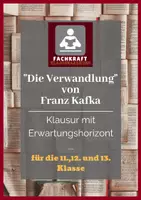 Vorschau - Test - Die Verwandlung (Franz Kafka): Klausur mit Erwartungshorizont - Deckblatt