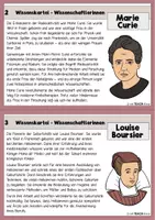 Vorschau - Arbeitsblätter - Berühmte Wissenschaftlerinnen - Wissenskartei und Steckbriefe - Seite 2