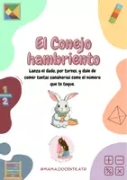 Vista previa - Juegos / Gamificación - Juego Didáctico Matemática Infantil "El conejo hambriento" - Portada