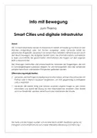 Vorschau - Stundenentwürfe - Informationen und Bewegung - Smart Cities und digitale Infrastruktur - Deckblatt