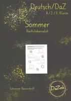 Vorschau - Unterrichtsreihen - Arbeitsblatt Buchstabensalat Sommer - Deckblatt