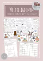 Vorschau - Arbeitsblätter - Weltreligionen - Deckblatt