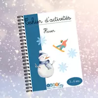 Aperçu - Apprentissages en autonomie - Cahier d’activités hiver 3-6 ans – PDF - Page de couverture