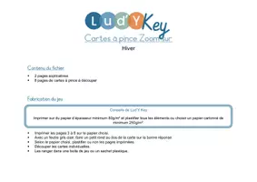 Aperçu - Jeux - Cartes à pince Zoom sur hiver – PDF à imprimer - Page 2