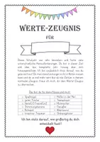 Vorschau - Anderer Materialtyp - Dein Wertezeugnis (alternatives Zeugnis, viele verschiedene Vorlagen) - Seite 3