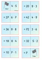 Vorschau - Spiele - Mathe Dominos Kleines Einmaleins - gemischte Reihen - Freiarbeit - Seite 3