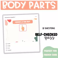 Vista previa - Juegos / Gamificación - FRANCÉS Las partes del cuerpo - Portada
