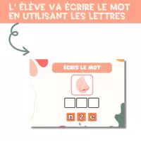 Vista previa - Juegos / Gamificación - FRANCÉS Las partes del cuerpo - página 2