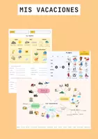 Vorschau - Arbeitsblätter - Mis vacaciones Arbeitsblätter + Präsentation - Deckblatt