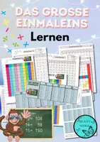 Vorschau - Arbeitsblätter - Das große Einmaleins lernen: Tabellen, Aufgaben schreiben, Leporello - Deckblatt