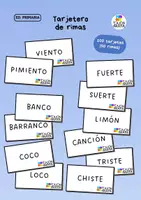 Vista previa - Juegos / Gamificación - Tarjetas para rimar y trabajar conciencia fonológica - Portada
