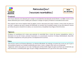 Vista previa - Hojas de trabajo - Pack de recursos de motricidad fina - página 1