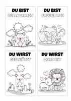 Vorschau - Präsentationen/Tafelbilder - Affirmationen zum Ausmalen / Affirmationskarten - Seite 2