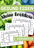 Vorschau - Arbeitsblätter - Gesund Essen - Meine Brotdose - Deckblatt