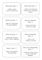 Vorschau - Aufgabenkarten - Question-cards -(yes-no-Qs) pres. perf. - English - grade 6 - Seite 1