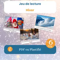 Aperçu - Jeux - Jeu de lecture hiver – PDF à imprimer - Page de couverture