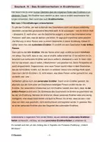 Vorschau - Merkblätter - Erzählverhalten und Zeitstruktur in Erzähltexten - Deckblatt