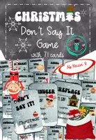 Vorschau - Spiele - Christmas: Don't Say It - Speaking Game (71 Spielkarten) - Deckblatt