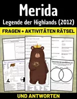 Vorschau - Arbeitsblätter - Film: "Merida – Legende der Highlands (2012)" Fragen + Aktivitäten Rätsel mit Lösungen - Deckblatt
