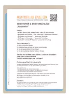 Vorschau - Arbeitsblätter - Briefpapier "Hyazinthe" (4 Lineaturen) – plus Gedicht - Seite 1