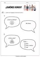 Vorschau - Arbeitsblätter - Mi primera conversación en español - Seite 1