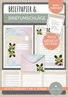 Vorschau - Arbeitsblätter - Briefpapier "Primel" (4 Lineaturen) – plus Gedicht - Deckblatt