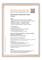 Vorschau - Arbeitsblätter - Briefpapier "Primel" (4 Lineaturen) – plus Gedicht - Seite 1