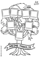 Vorschau - Spiele - Ausmalbilder "Familienbaum" / Stammbaum / Familie - Seite 1