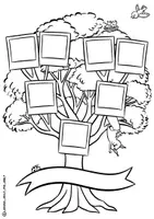 Vorschau - Spiele - Ausmalbilder "Familienbaum" / Stammbaum / Familie - Seite 2