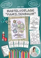 Vorschau - Spiele - Bastelvorlage "DIY-Familienbaum" / Stammbaum / Familie - Deckblatt