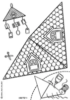 Vorschau - Spiele - Bastelvorlage "Familienhaus-Mobile" / Stammbaum / Familie - Seite 1