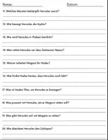 Vorschau - Arbeitsblätter - Film: "Hercules (1997)" Fragen + Aktivitäten Rätsel mit Lösungen - Seite 2