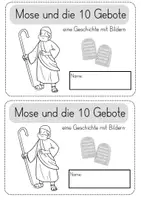 Vorschau - Arbeitsblätter - Die Geschichte von Mose - inklusive Ausmalbildern - Seite 1