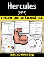 Vorschau - Arbeitsblätter - Film: "Hercules (1997)" Fragen + Aktivitäten Rätsel mit Lösungen - Deckblatt